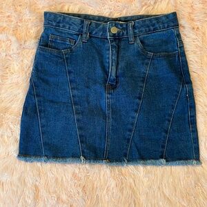 Fashion Nova All About Me Denim Skirt
